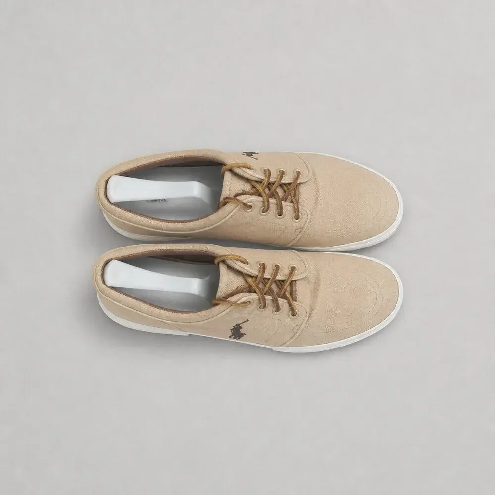Polo Ralph Lauren Faxon Low Canvas Tan Men's 11D